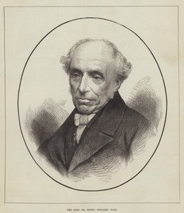Den framlidne Sir Henry Holland, Baronet (gravyr) av English School