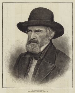 Den sena Thomas Carlyle (gravyr) av English School