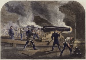 Huvudbatteriet vid Fort Sumter av English School