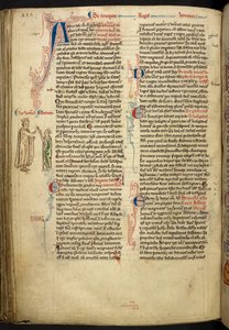 Äktenskapet mellan Henry III och Eleanor av Provence från The Historia Anglorum, Matthew Paris, MS Royal 14 CVII, f. 124.v, c.1250-59 av English School