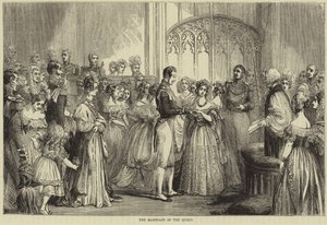 Äktenskapet mellan drottning Victoria och prins Albert av Saxe-Coburg och Gotha av English School