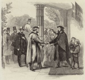 Mötet mellan Garibaldi och Tennyson av English School