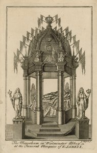 Monumentet till kung James I av English School