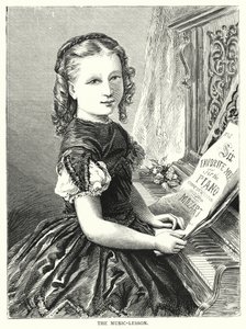 Musiklektionen (gravyr) av English School