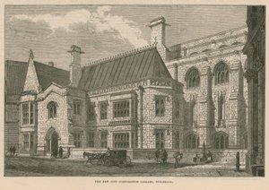 Det nya City Corporation Library, Guildhall, London av English School
