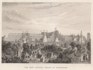 Det nya Crystal Palace på Sydenham av English School