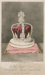 Den nya kejserliga kronan som ska bäras av Hans Majestät George IV vid hans kröning av English School