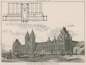 Det nya Natural History Museum, South Kensington, London av English School