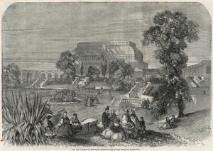 De nya trädgårdarna i Royal Horticultural Society i South Kensington av English School