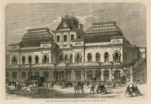 Den nya järnvägsstationen på Liverpool Street, City, London av English School