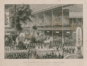 Invigningen av den stora utställningen av Hennes Nådigaste Majestät, Drottning Victoria, 1 maj 1851 av English School