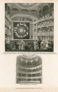 Proscenium för Engelska operahuset i Strand (sena Lyceum) av English School