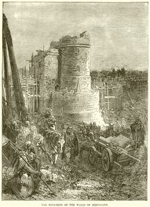 Reparationen av Jerusalems murar av English School