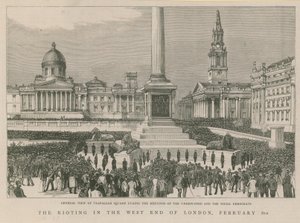 Upploppet i West End i London av English School