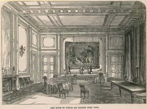 Rummet där Sir Robert Peel dog av English School