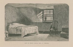 Rummet där konstnären J M W Turner dog av English School