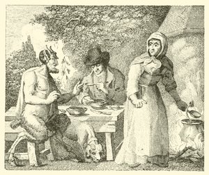 Satyren och resenären (gravyr) av English School