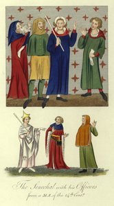 Senechalen med sina officerare, 1300-talet av English School