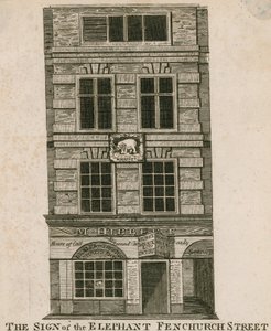 Elefantens tecken, Fenchurch Street, London av English School