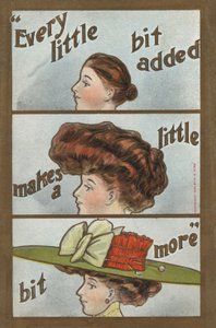 Frisörens stadier (färg litho) av English School