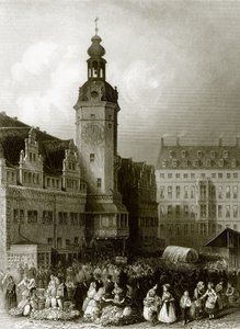 Rådhuset och marknadsplatsen, Leipzig av English School