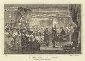 Rättegången mot drottning Anne Boleyn inför Kings Commissioners av English School