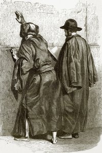 Murplatsen - judar som ber vid väggen i Salomos tempel av English School