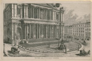 Det västra området av St Pauls Cathedral av English School