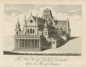 Den västra utsikten över St Pauls Cathedral av English School