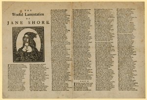 Den bedrövliga klagan från Jane Shore av English School