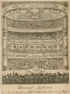 Teaterreflektion eller en titt på glasgardinen på Royal Coburg Theatre av English School