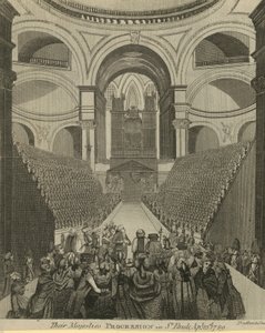 Deras majestätiska procession i St Pauls Cathedral av English School