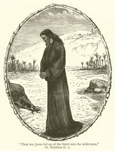 "Då fördes Jesus av Anden ut i öknen", St Matteus, iv av English School