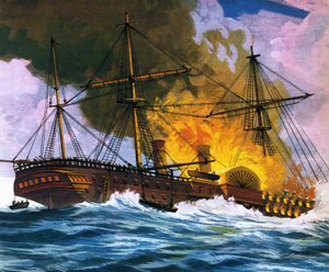 De seglade på de sju haven: "Elda ner under!" av English School