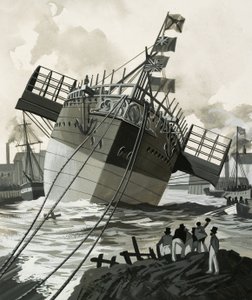 De seglade på de sju haven: ångfartyget "Parramatta". av English School