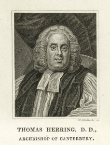 Thomas Herring, ärkebiskop av Canterbury (gravyr) av English School