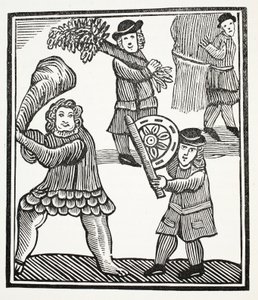 Thomas Hickathrift, illustration från Chap-books of the artonde århundradet av John Ashton, pub. 1882 av English School