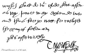 Thomas Howard, D i Norfolk av English School