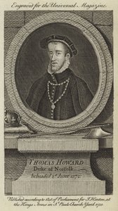 Thomas Howard, hertig av Norfolk, halshöggs den 2 juni 1572 av English School