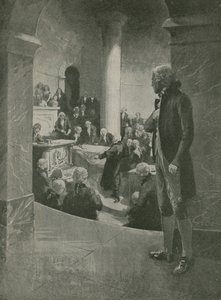 Thomas Jefferson lyssnar på förräderitalet av English School