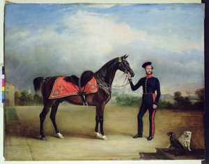 Thomas Oliver Gascoigne från Royal Horse Guards (olja på duk) av English School