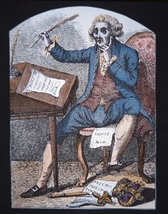 Thomas Paine (färg litho) av English School