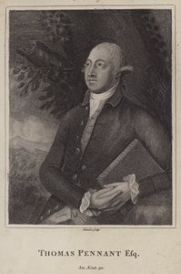 Thomas Pennant, walesisk naturforskare och topograf (gravyr) av English School