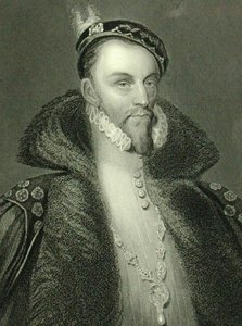 Thomas Radclyffe (ca 1526-83) 3:e earl av Sussex (gravyr) av English School