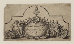 Biljett till Antwerpen den 22 december 1730 av English School