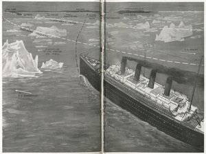 Titanic i isflaket, från 