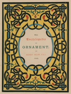 Titelblad. Illustration till The Encyclopedia of Ornament (färglitografi) av English School