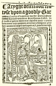Titelsidan för John Skeltons Goodly Garlande av English School