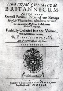 Titelsida till Theatrum Britannicum av Elias Ashmole, 1652 (tryck) av English School
