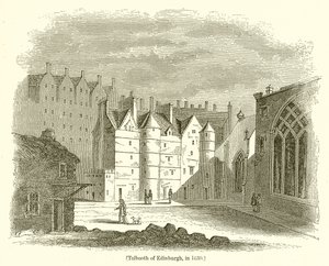 Tolbooth i Edinburgh, 1630 av English School